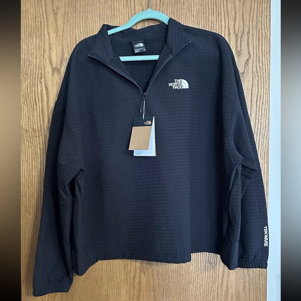 The North Face Tekware Grid 1/4 Zip Black Pullover Jacket - XXL - New With Tags